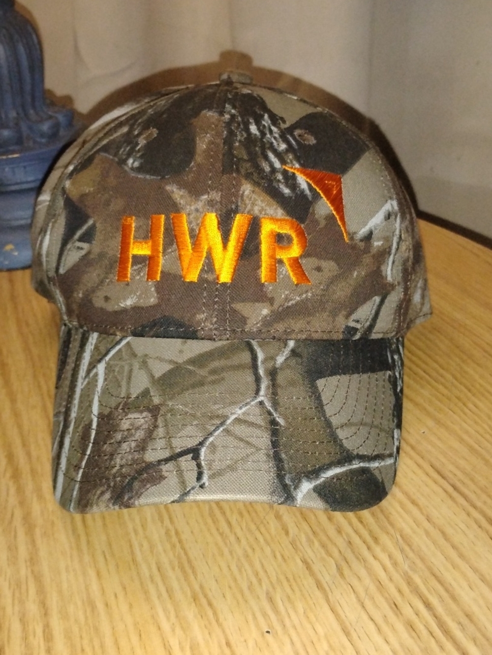 Realtree Camo Baseball Cap with Orange HWR Embroidery